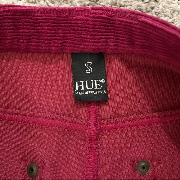 Hue Corduroy Cranberry Leggings - Picture 6 of 7